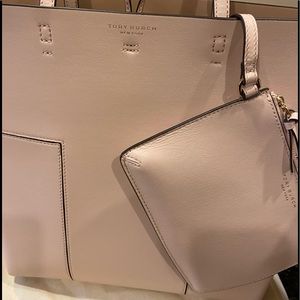 Tory Burch Block T Leather Tote